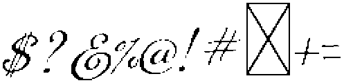 MarloweHouse InkScript otf (400) Font OTHER CHARS