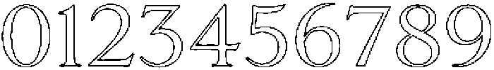MarloweHouse Outline otf (400) Font OTHER CHARS