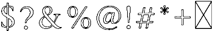 MarloweHouse Outline otf (400) Font OTHER CHARS