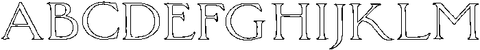 MarloweHouse Outline otf (400) Font UPPERCASE