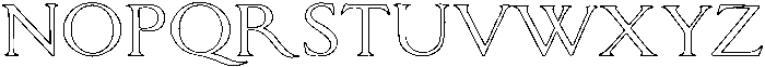 MarloweHouse Outline otf (400) Font UPPERCASE