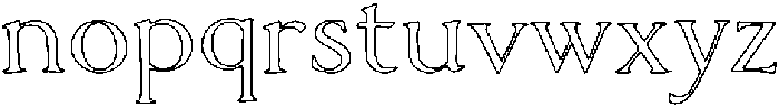 MarloweHouse Outline otf (400) Font LOWERCASE
