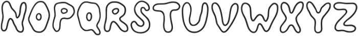 Marmelly Outline ttf (400) Font LOWERCASE