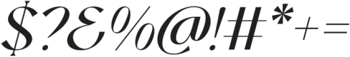 Marokea Italic otf (400) Font OTHER CHARS