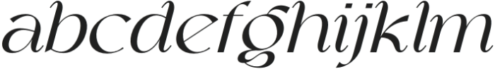 Marokea Italic otf (400) Font LOWERCASE