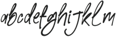 Marqaleetta Italic otf (400) Font LOWERCASE