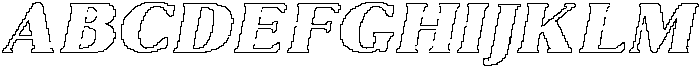 Marques Rounded Pixel Outline otf (400) Font UPPERCASE