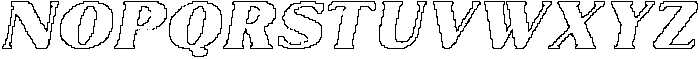 Marques Rounded Pixel Outline otf (400) Font LOWERCASE