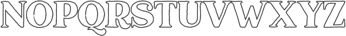 Marquis Serif Outline otf (400) Font UPPERCASE
