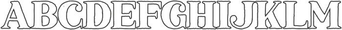 Marquis Serif Outline otf (400) Font LOWERCASE