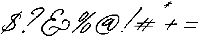 Marquito Signature Script otf (400) Font OTHER CHARS