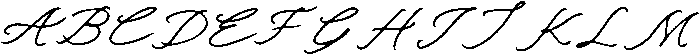 Marseille Noir Script otf (400) Font UPPERCASE