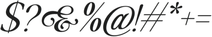 Marselo Italic Medium otf (500) Font OTHER CHARS