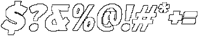 Marsen Pixel Outline otf (400) Font OTHER CHARS