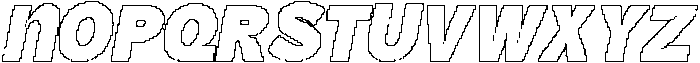Marsen Pixel Outline otf (400) Font UPPERCASE