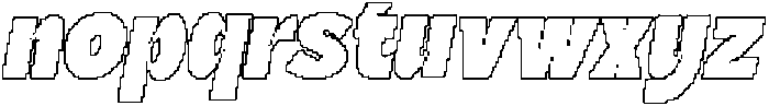 Marsen Pixel Outline otf (400) Font LOWERCASE