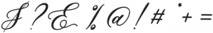 Marshella Italic otf (400) Font OTHER CHARS