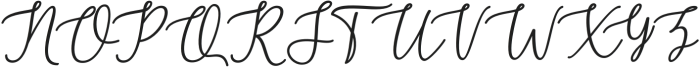 Marshella Script Italic Regular otf (400) Font UPPERCASE