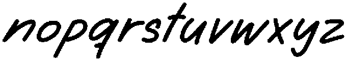 Marshmallow Regular otf (400) Font LOWERCASE