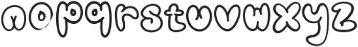 Marshmelt Outline Outline otf (400) Font LOWERCASE
