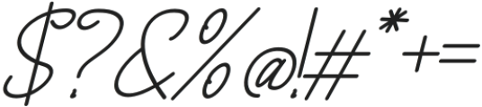 Marsyhorn Italic otf (400) Font OTHER CHARS