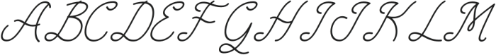 Marsyhorn Italic otf (400) Font UPPERCASE