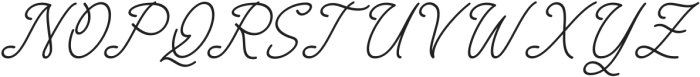 Marsyhorn Italic otf (400) Font UPPERCASE