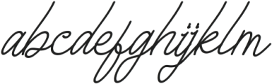 Marsyhorn Italic otf (400) Font LOWERCASE