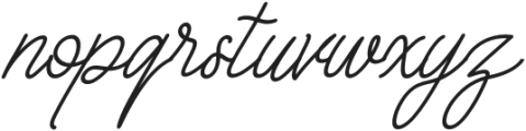 Marsyhorn Italic otf (400) Font LOWERCASE