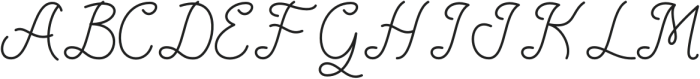 Marsyhorn otf (400) Font UPPERCASE