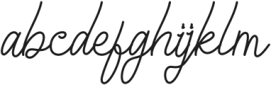 Marsyhorn otf (400) Font LOWERCASE