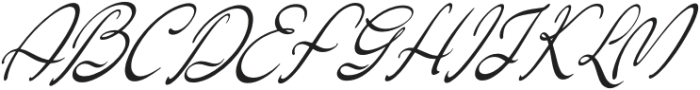 Marthalady Italic otf (400) Font UPPERCASE