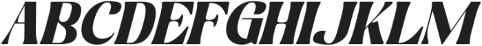 Martina Retro Italic otf (400) Font UPPERCASE