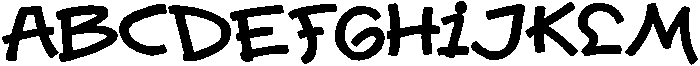 Marua Bold otf (700) Font UPPERCASE