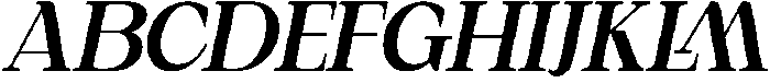 Marvello Roman Oblique otf (400) Font UPPERCASE