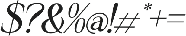 Marvesil Italic otf (400) Font OTHER CHARS