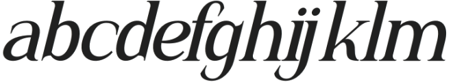 Marvesil Italic otf (400) Font LOWERCASE