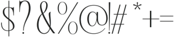 Marviena Regular otf (400) Font OTHER CHARS