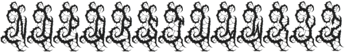 Marvosa Metal Font otf (400) Font UPPERCASE
