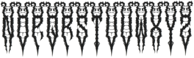Marvosa Metal Font otf (400) Font LOWERCASE