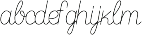 Mary Regular otf (400) Font LOWERCASE