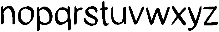 MaryAnne Regular otf (400) Font LOWERCASE