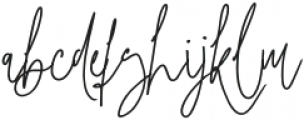 Maryline Signature Regular otf (400) Font LOWERCASE