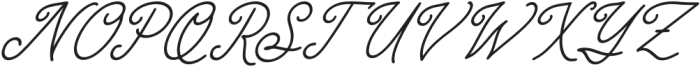 Marylona Italic otf (400) Font UPPERCASE