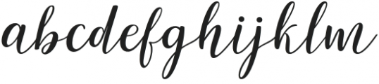 Marysha Script Regular otf (400) Font LOWERCASE