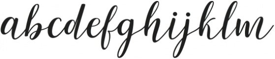 Marysha Script Regular ttf (400) Font LOWERCASE