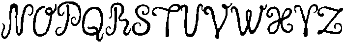 Marzipan Cream Regular otf (400) Font UPPERCASE