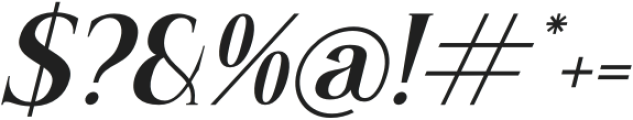 Mascefla Italic otf (400) Font OTHER CHARS