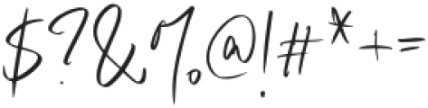Masha Signature Regular otf (400) Font OTHER CHARS