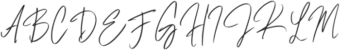 Masha Signature Regular otf (400) Font UPPERCASE